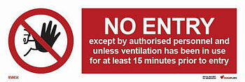 Förbudsskylt (PSS) "No entry except by authorised personnel" - IMPA 33.8547