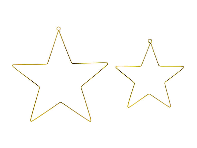 Hängande stjärnor | 2-pack | metall - 1