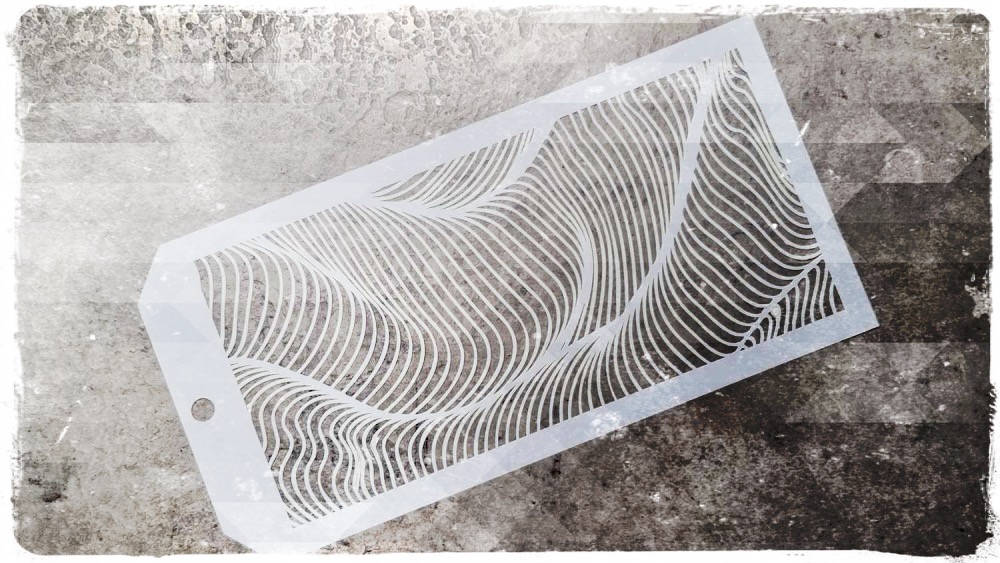 Stencil Ö med fraktal spiral