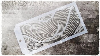 Stencil Ö med fraktal spiral
