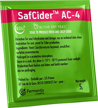 40-pack, Fermentis SafCider AC-4, 5 g
