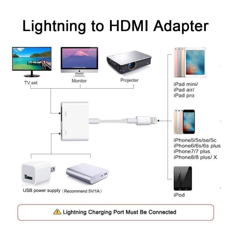 Lightning till Digital AV-adapter 1080P - Vit - 4