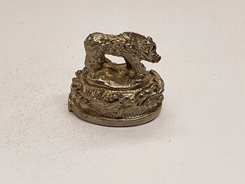Vildsvin stående - nysilver