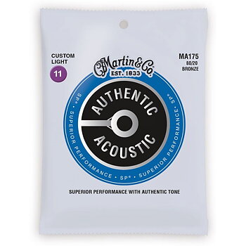 Martin MA175 Authentic Acoustic SP 80/20 Bronze Strings 011-052