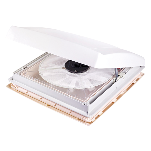 Thule taklucka 12V, Vit. Med myggnät och rullgardin