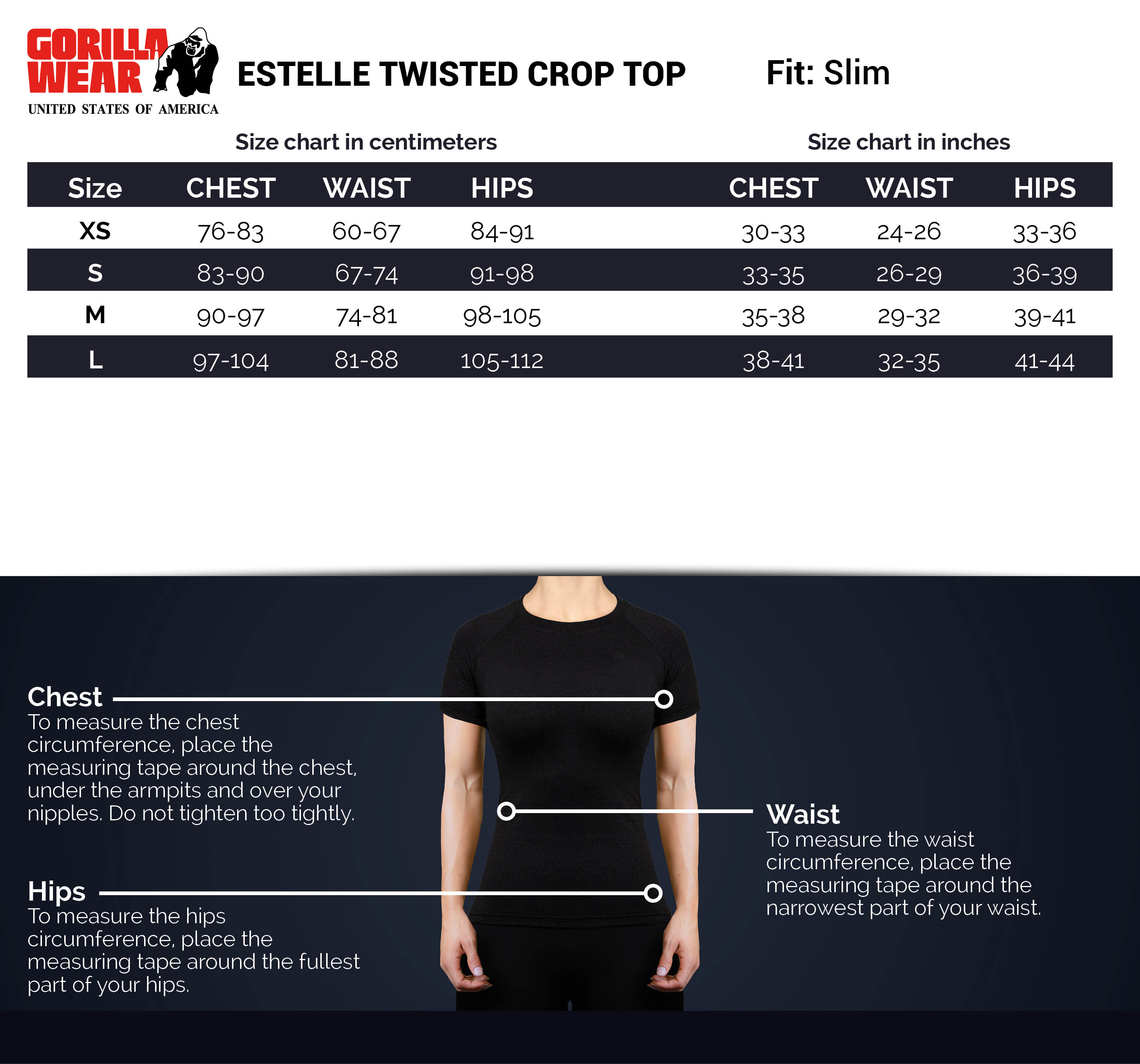 Estelle Twisted Crop Top, black - 3
