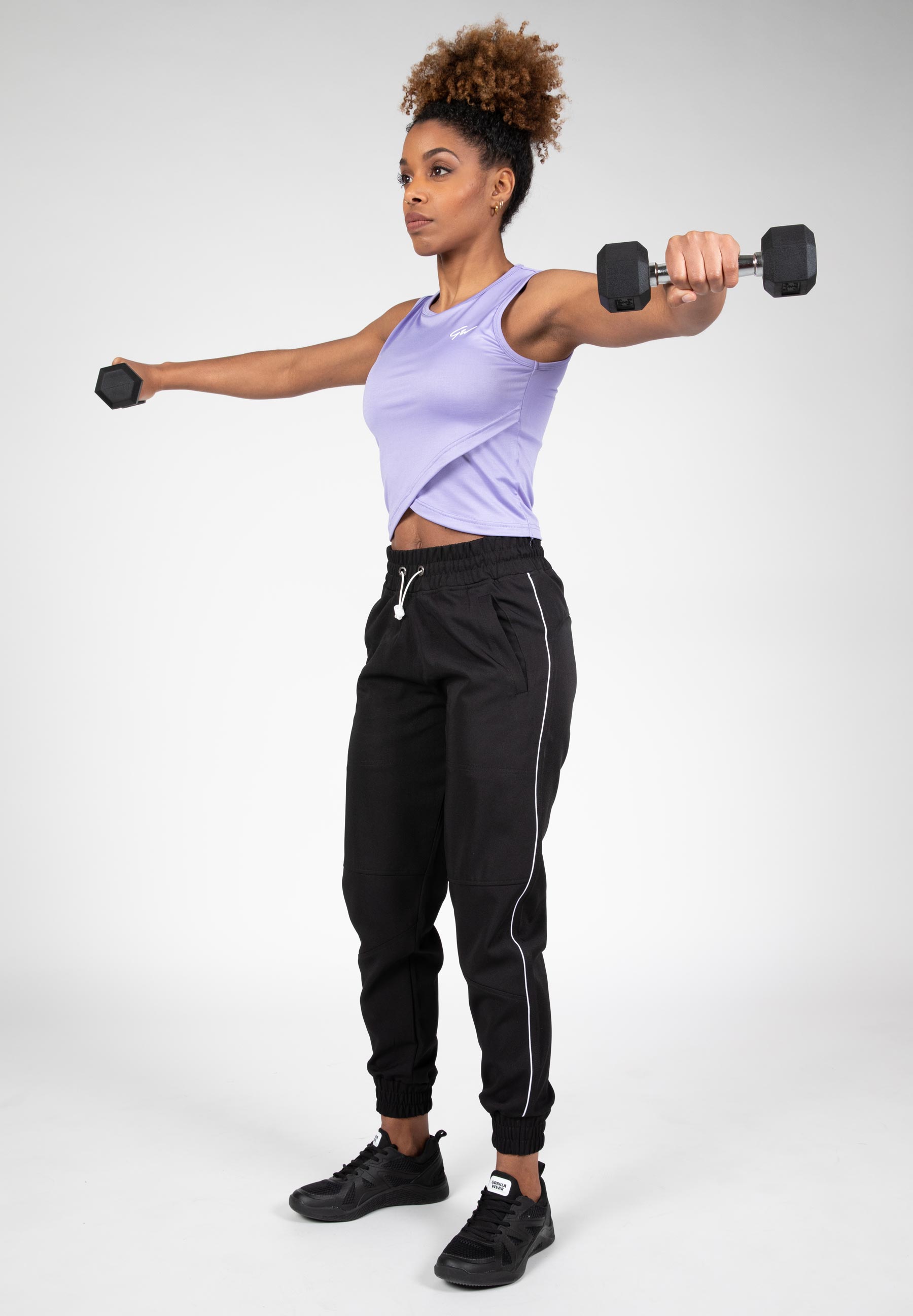 Estelle Twisted Crop Top, lilac - 8