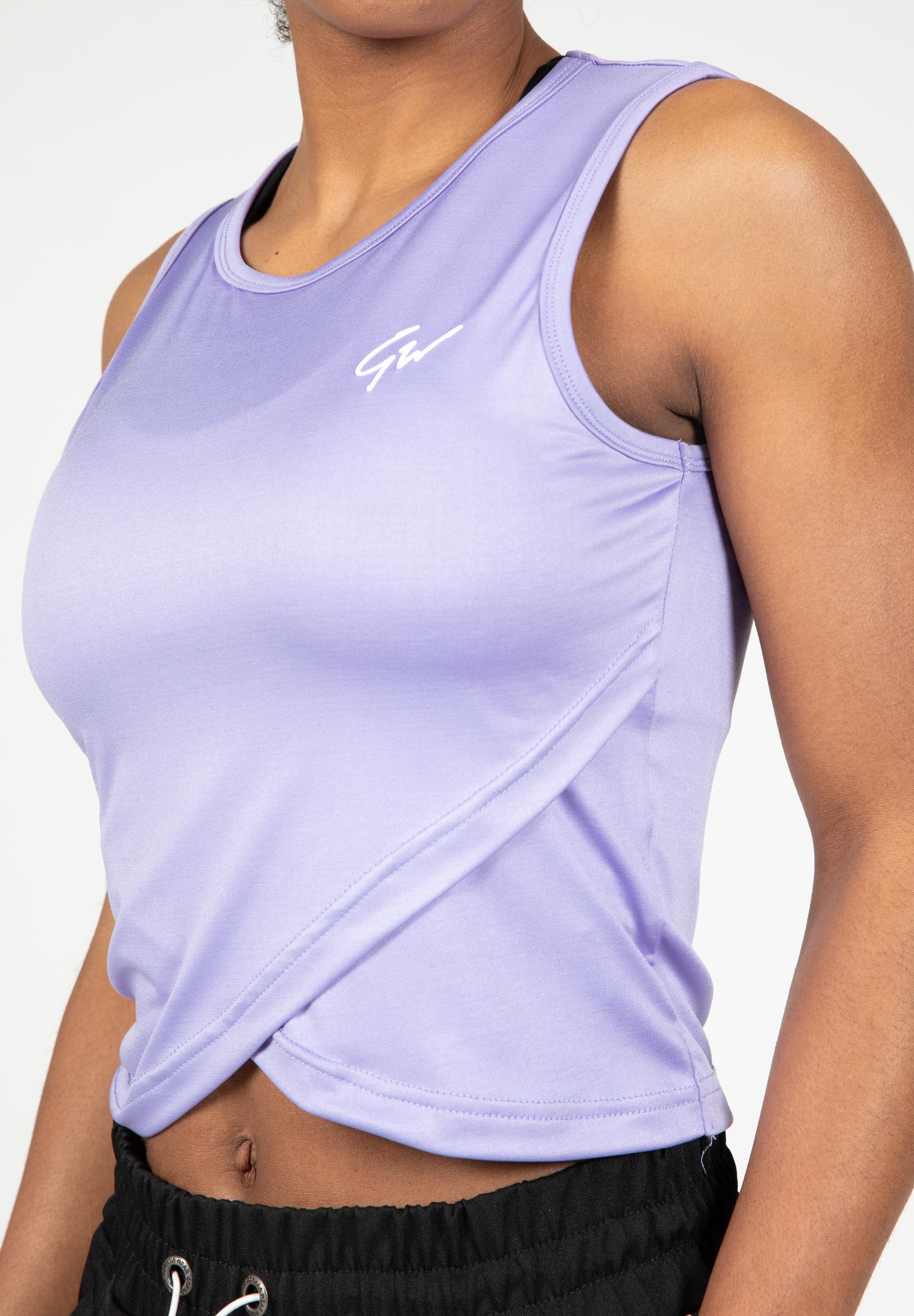 Estelle Twisted Crop Top, lilac - 6