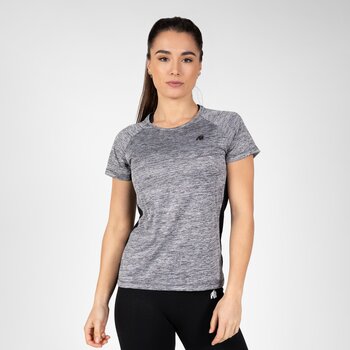 Monetta Performance T-Shirt, grey melange/black