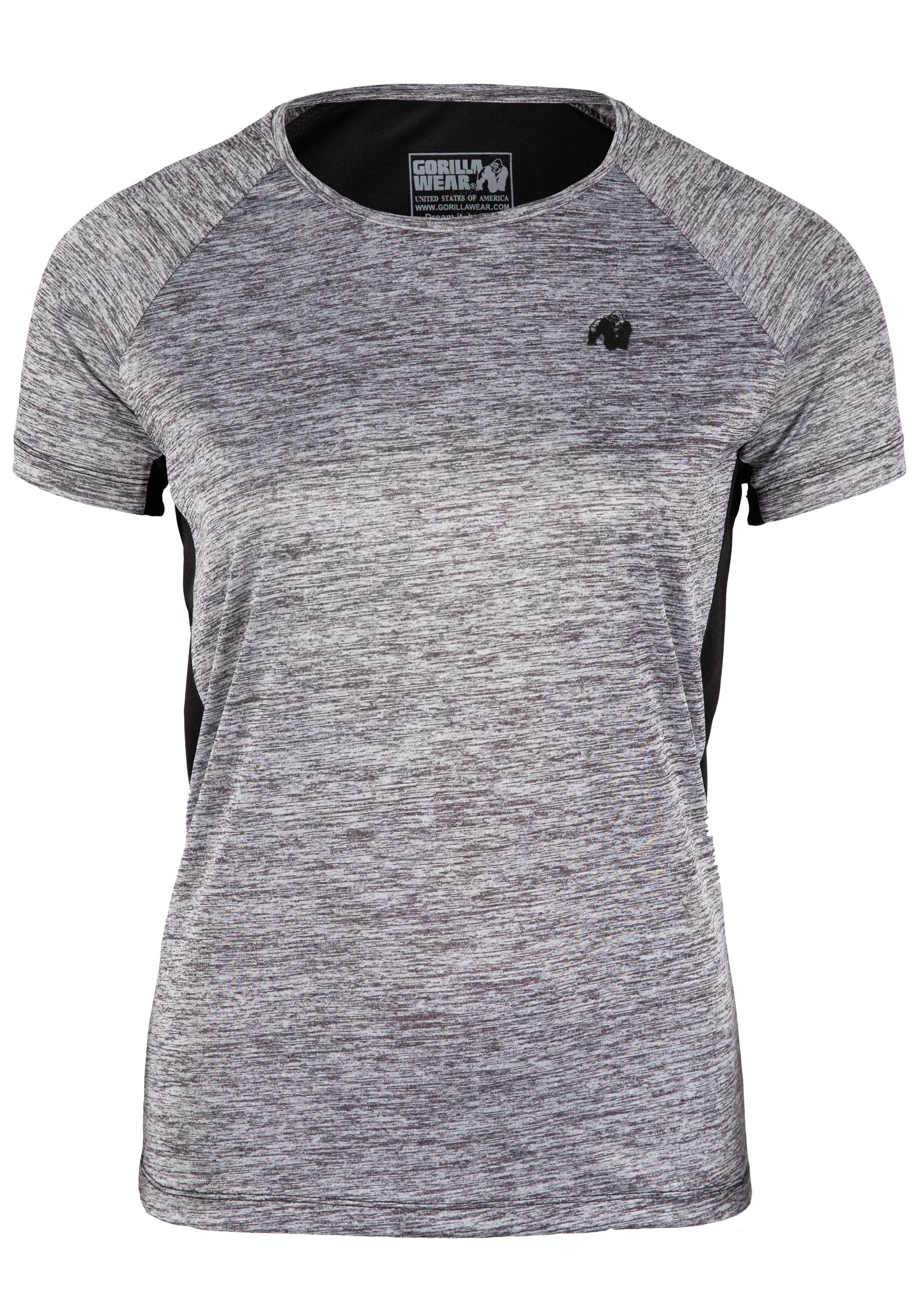 Monetta Performance T-Shirt, grey melange/black - 5