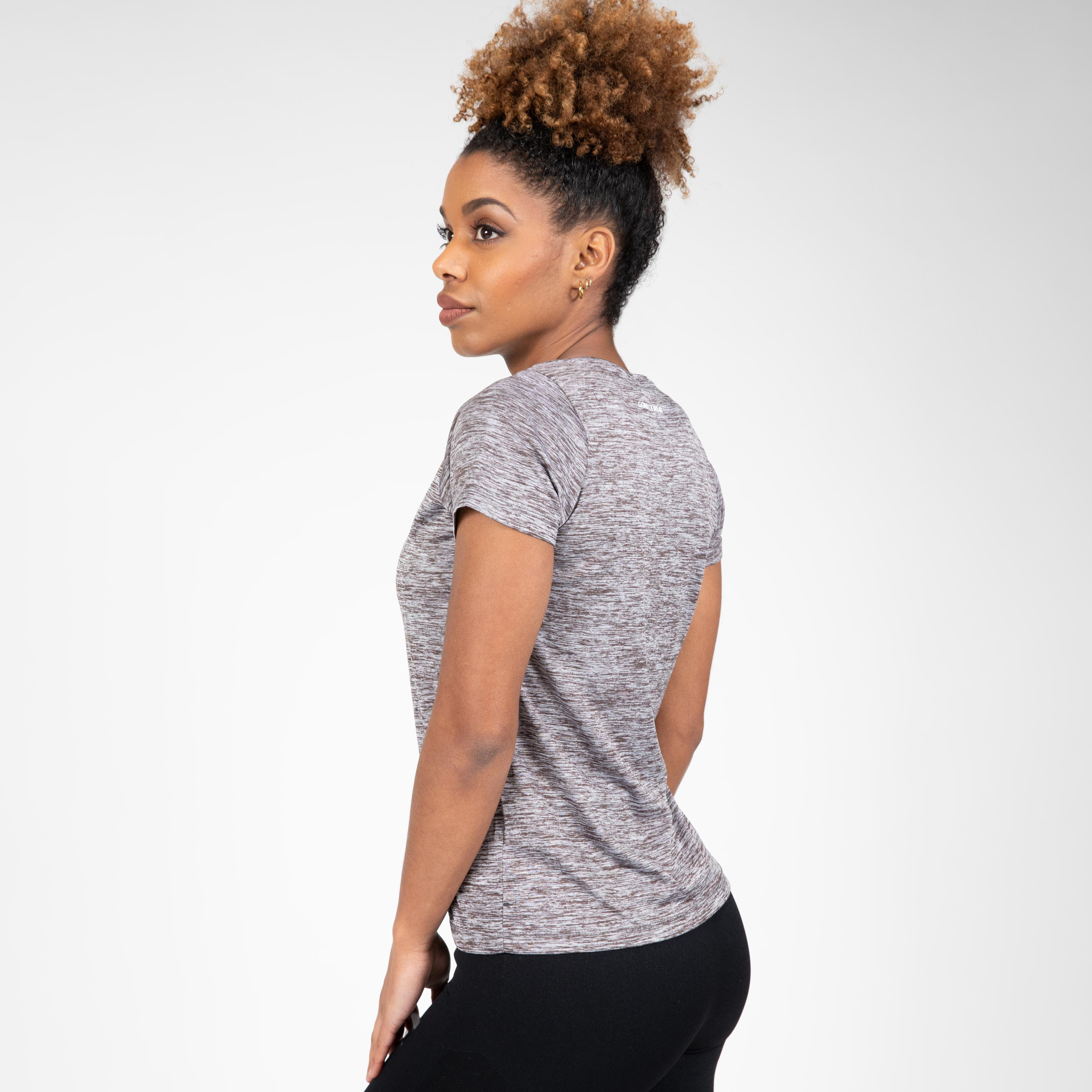 Elmira V-Neck T-Shirt, grey melange - 2