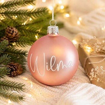 Julkula med namn Ljusrosa