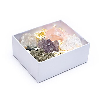 Giftbox With 5 Mineral Crystal Rocks