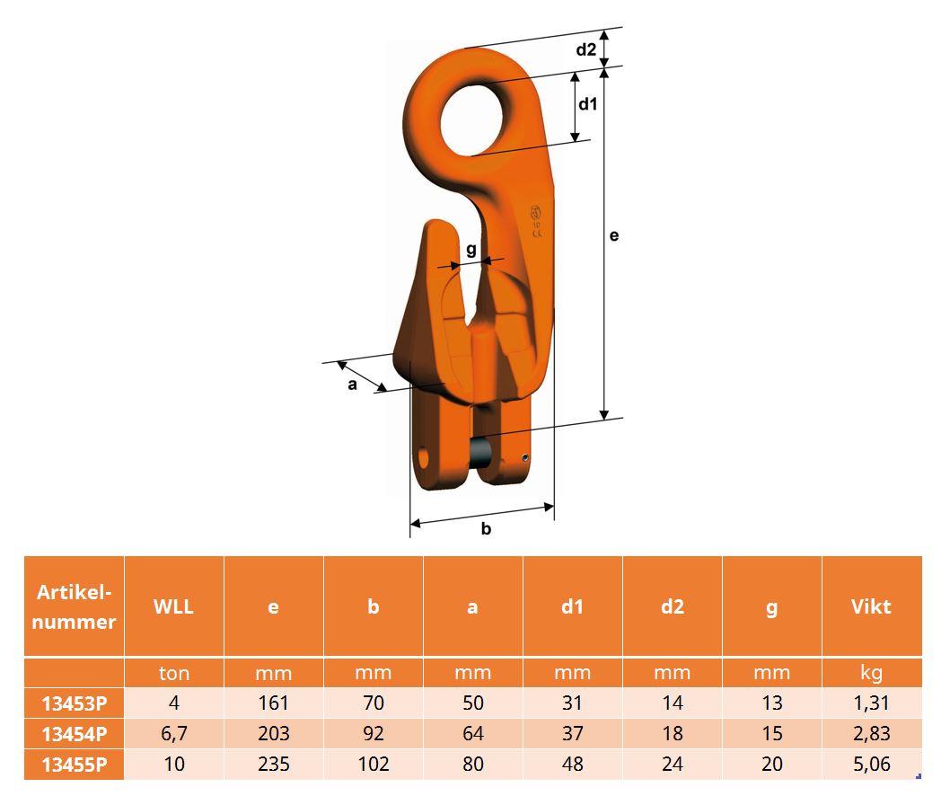 Förkortningskrok XKW 10 mm Klass 10 / Maxlast: 4 Ton - 2