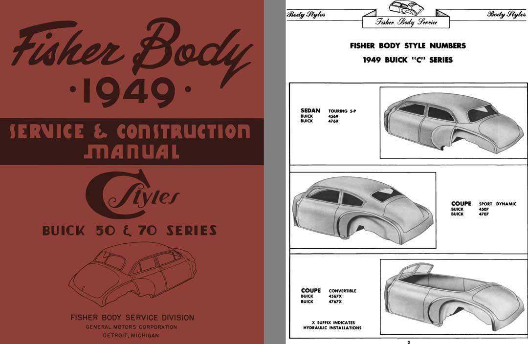 1948 - 1949 Buick  Body Service Manual
