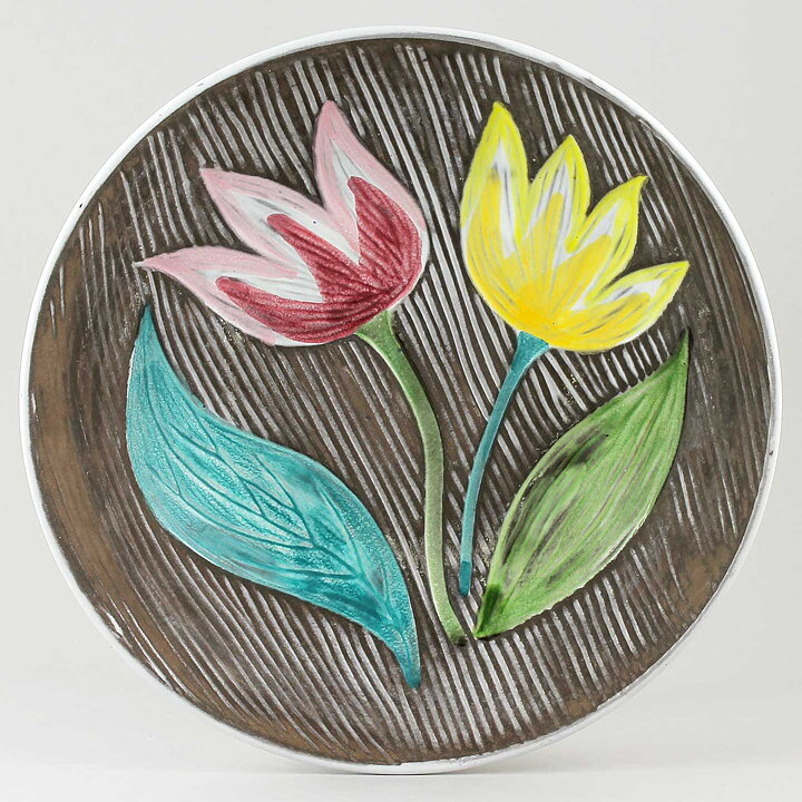 マリ・シムルソン チューリップがモチーフのボウル Bowl 1960年代 (23cm)