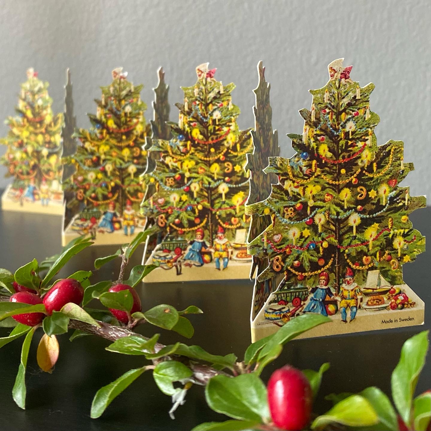 Pappersrader : Julgranar Liten - 2