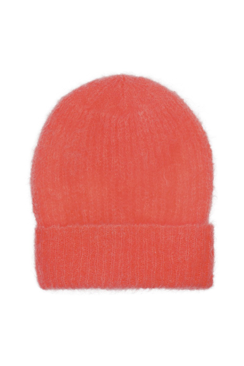Americandreams - Mila Mohair Beanie Coral Red - 2