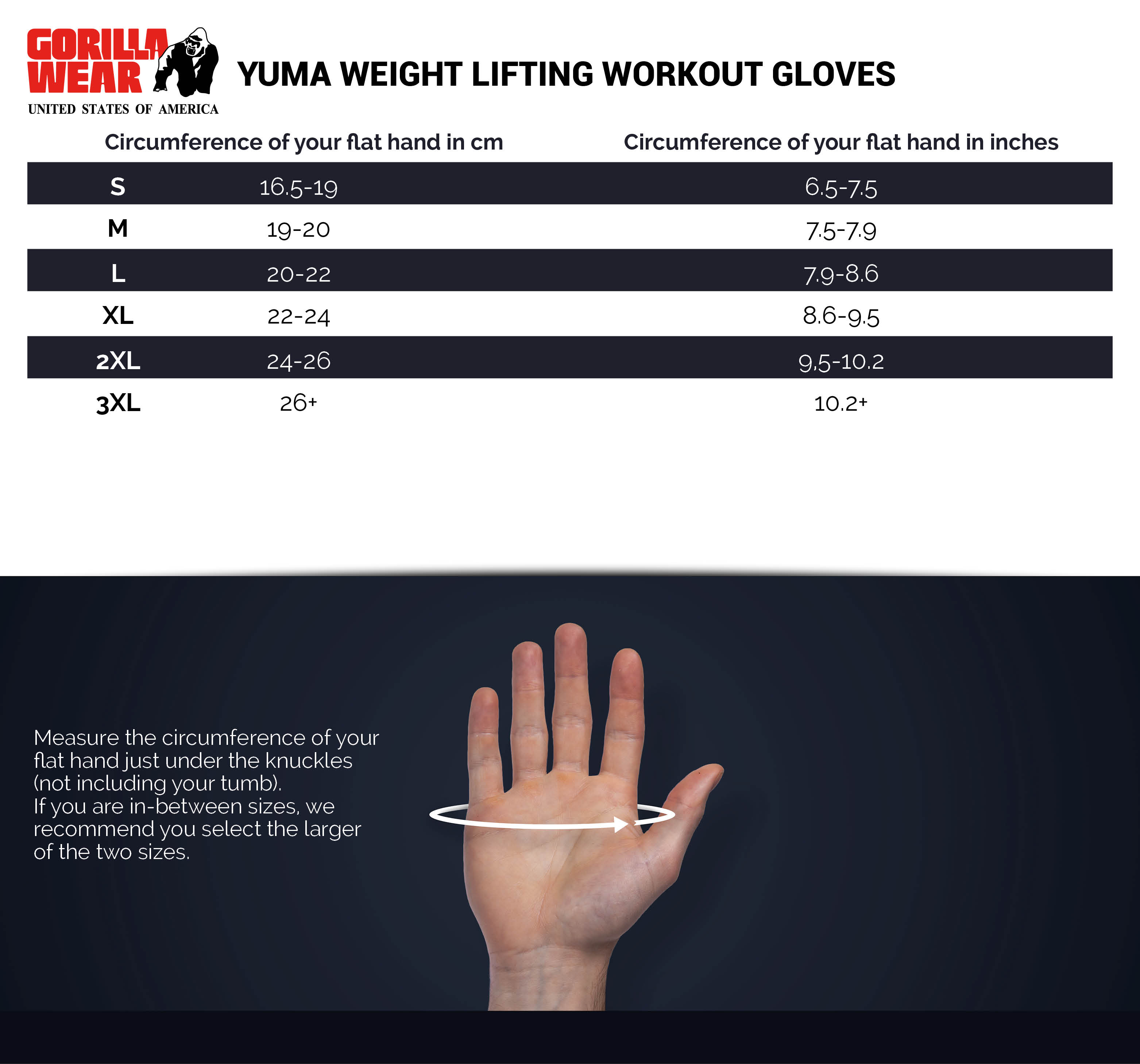 Yuma Weightlifting Workout Gloves, black/white - 6