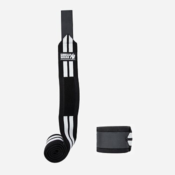 GW Knee Wraps 2 m, black/white