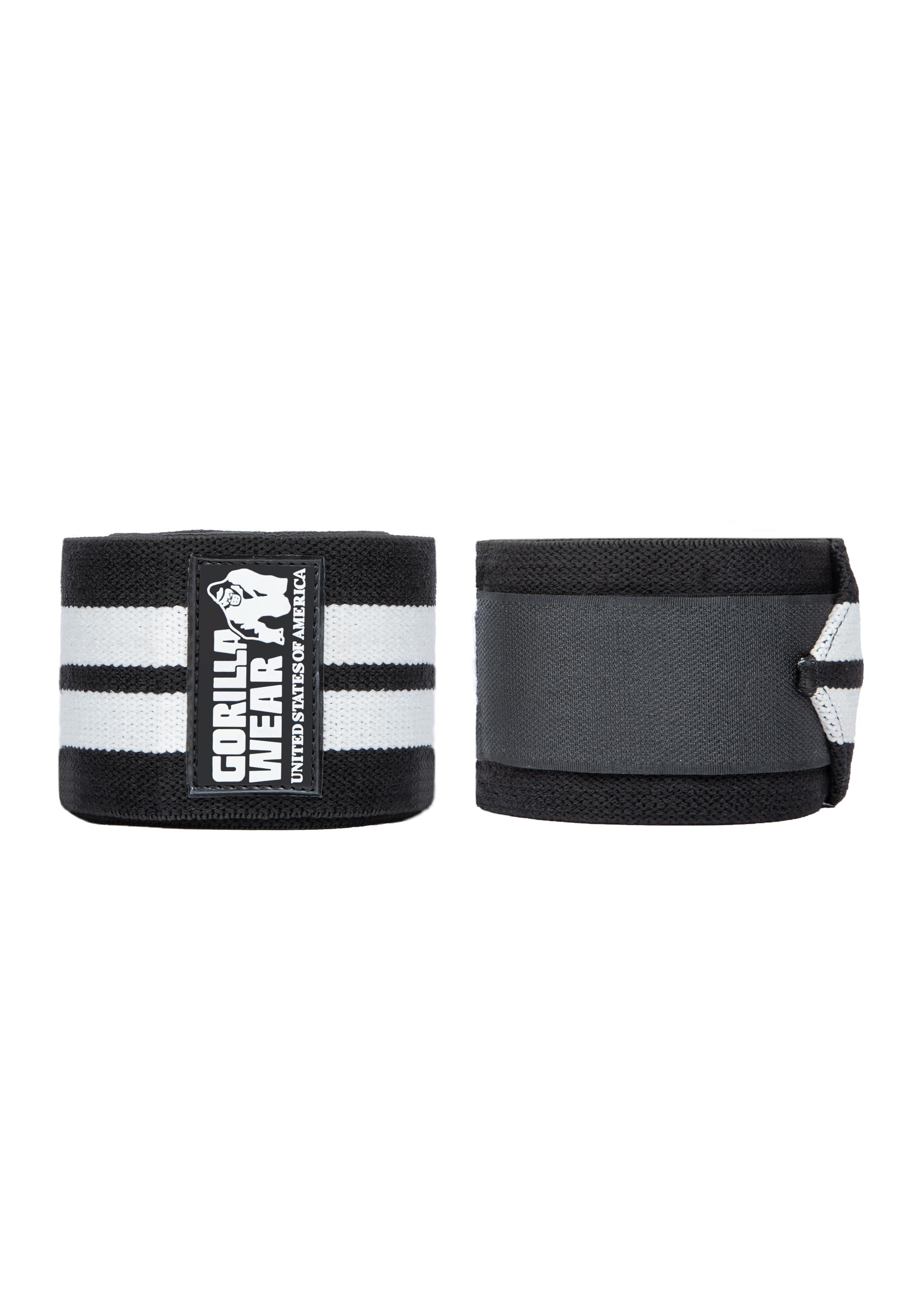 GW Knee Wraps 2,5 m, black/white - 3