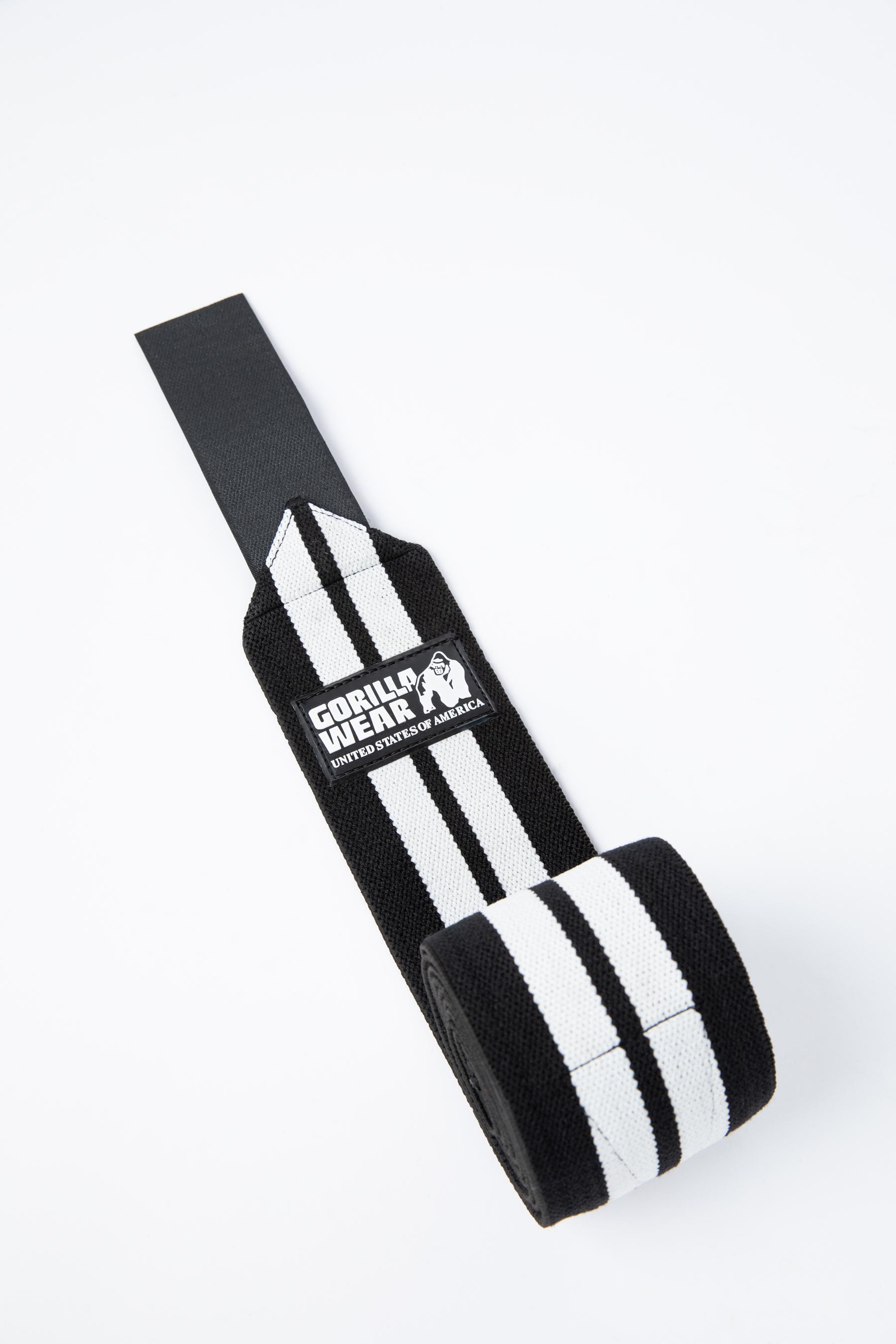 GW Knee Wraps 2,5 m, black/white - 4