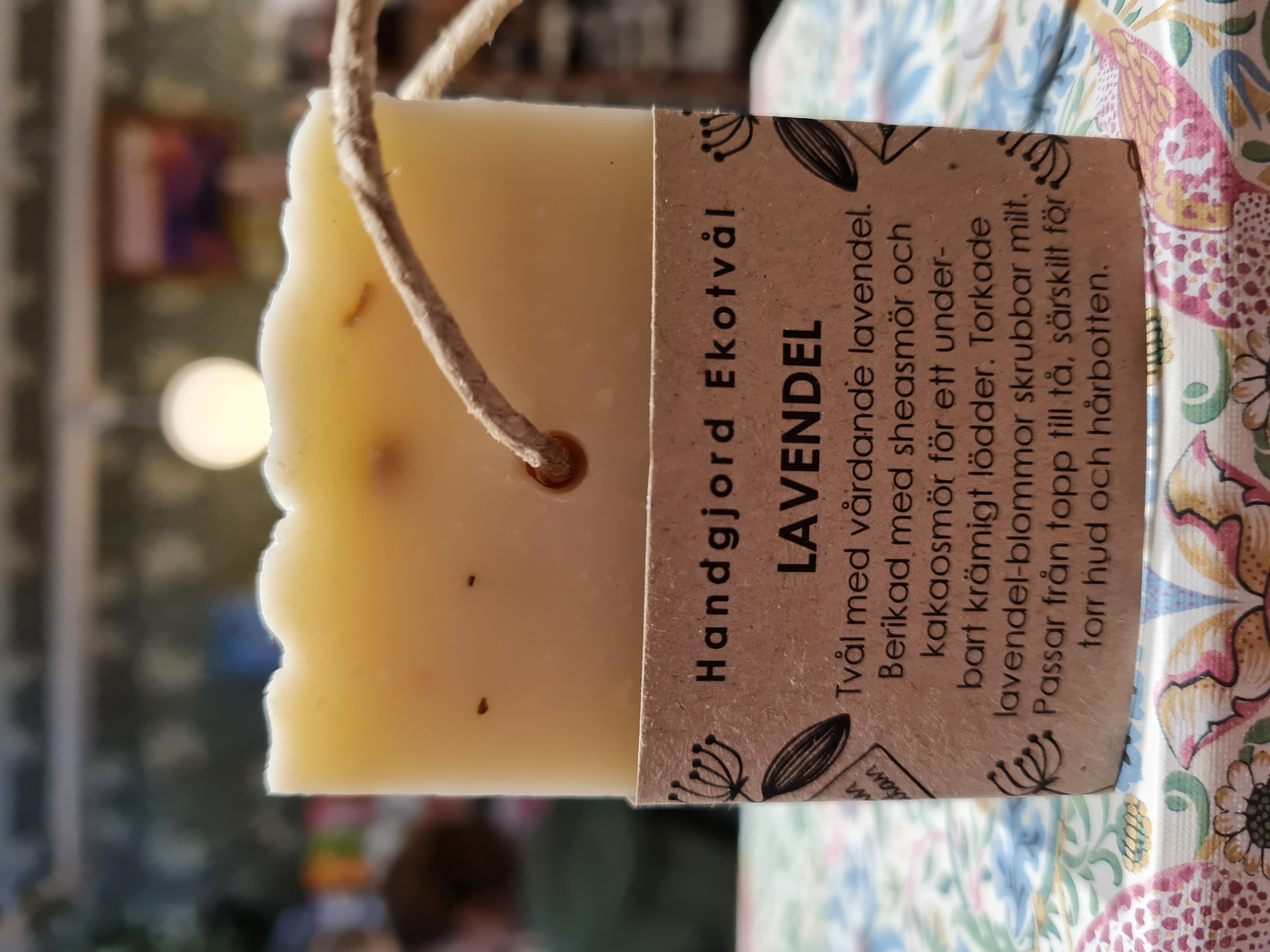 Ekotvål Lavendel på rep, 170g, Malin i ratan