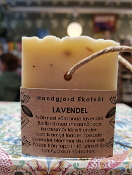 Ekotvål Lavendel på rep, 170g, Malin i ratan