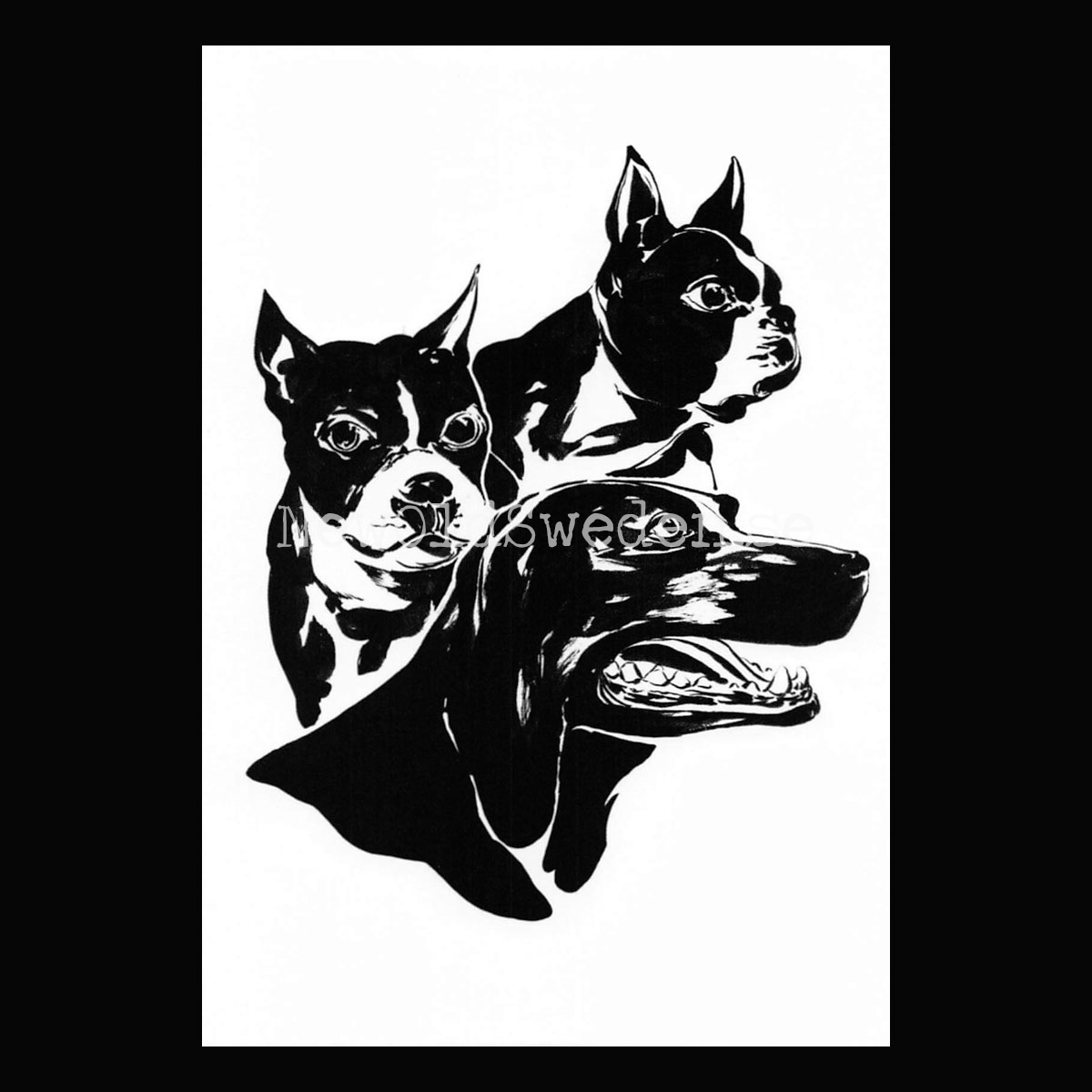 Louie, Tim & Sam 2020 - Dennis Brown - Postcard A6 - 1607