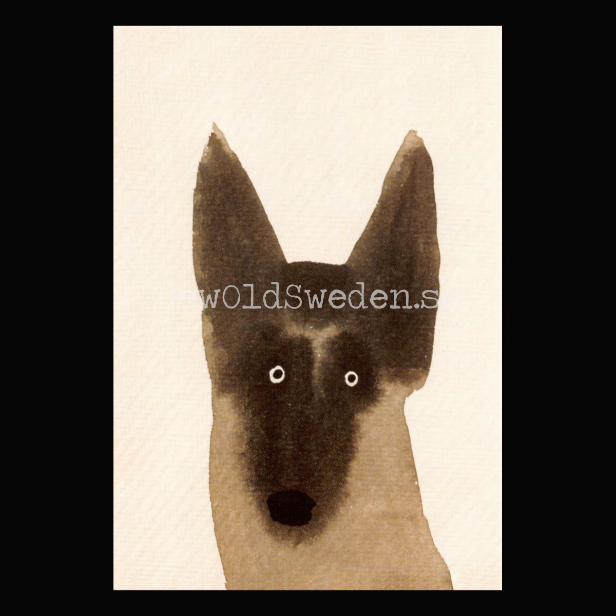 German Shepherd 2019 - Holly Frean - Postcard A6 - 1607