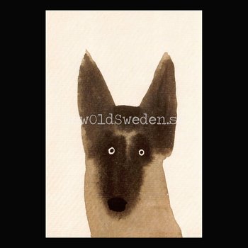 German Shepherd 2019 - Holly Frean - Postcard A6 - 1607