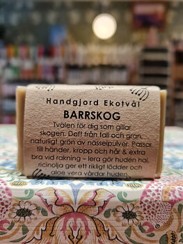 Ekotvål Barrskog liten tvål 40g, Malin i ratan