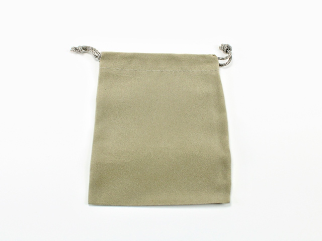 Chessex: Dice Bag Suedecloth (S) Grey 4" x 5 1/2"