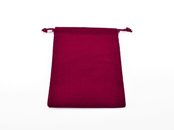 Chessex: Dice Bag Suedecloth (S) Burgundy 4" x 5 1/2"