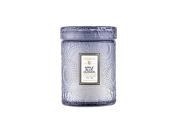 Voluspa Apple Blue Clover Mini Glass Jar
