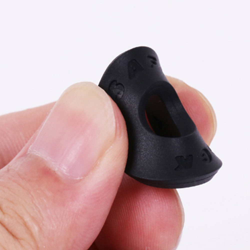 Strap Lock Silicone Rubber Red & Black (4-pack) - 3