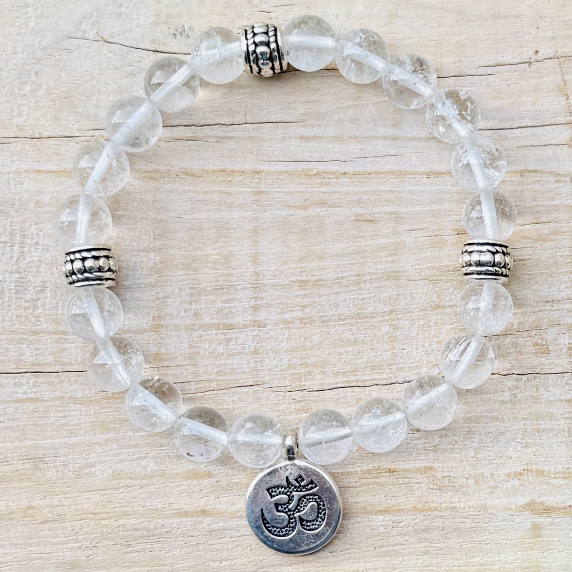 Armband Mala Bergkristall - Ohm