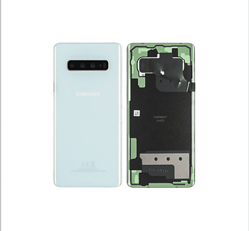 Samsung Galaxy S10 Plus Baksida Med Tejp - Vit