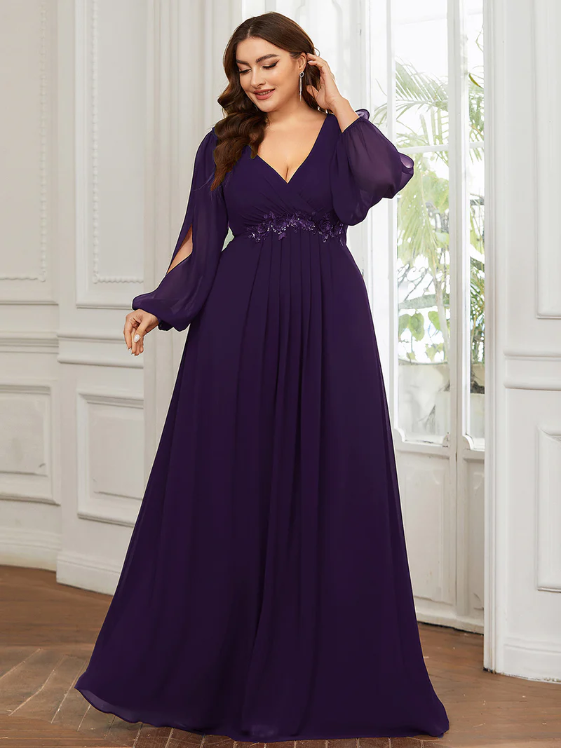 Aftonklänning 70tal stil Plus size (0461-S) - 12