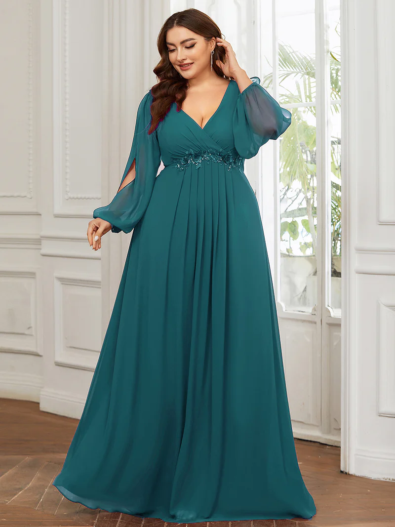 Aftonklänning 70tal stil Plus size (0461-S) - 10