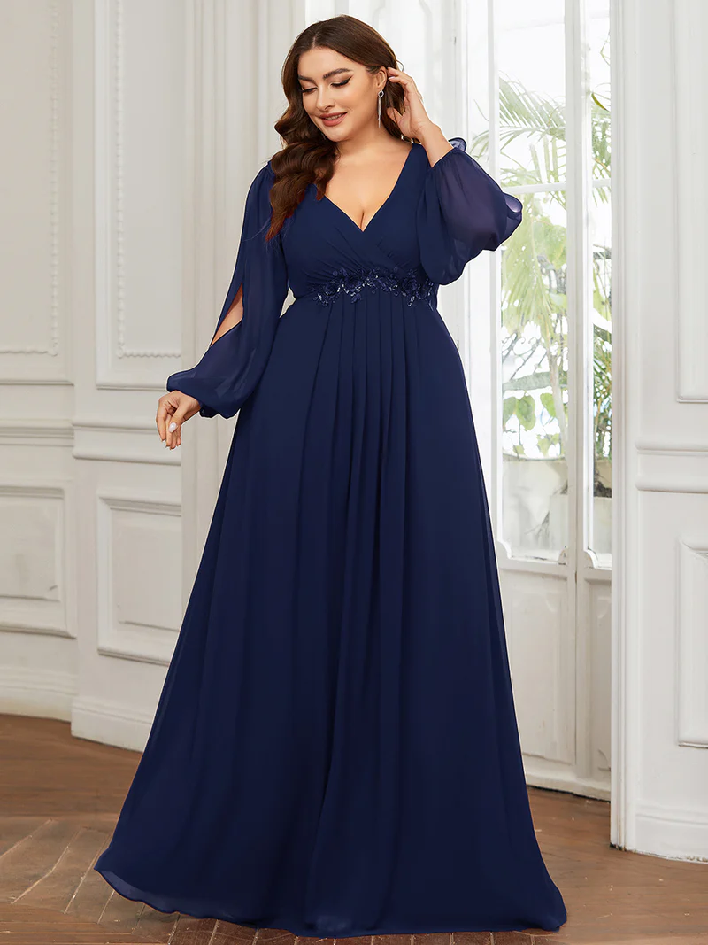 Aftonklänning 70tal stil Plus size (0461-S) - 13