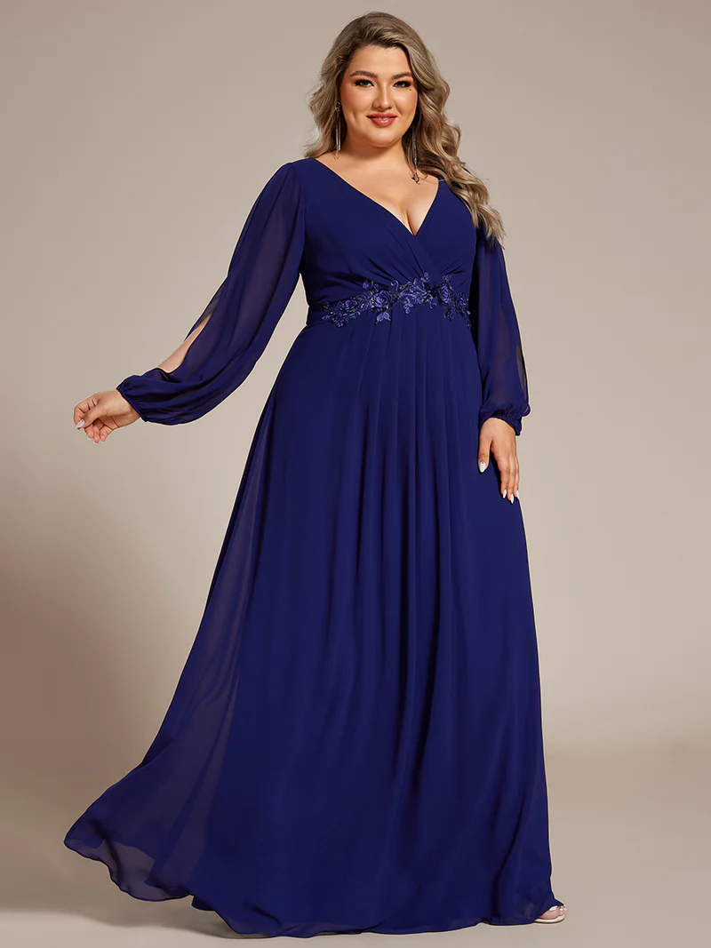 Aftonklänning 70tal stil Plus size (0461-S) - 17