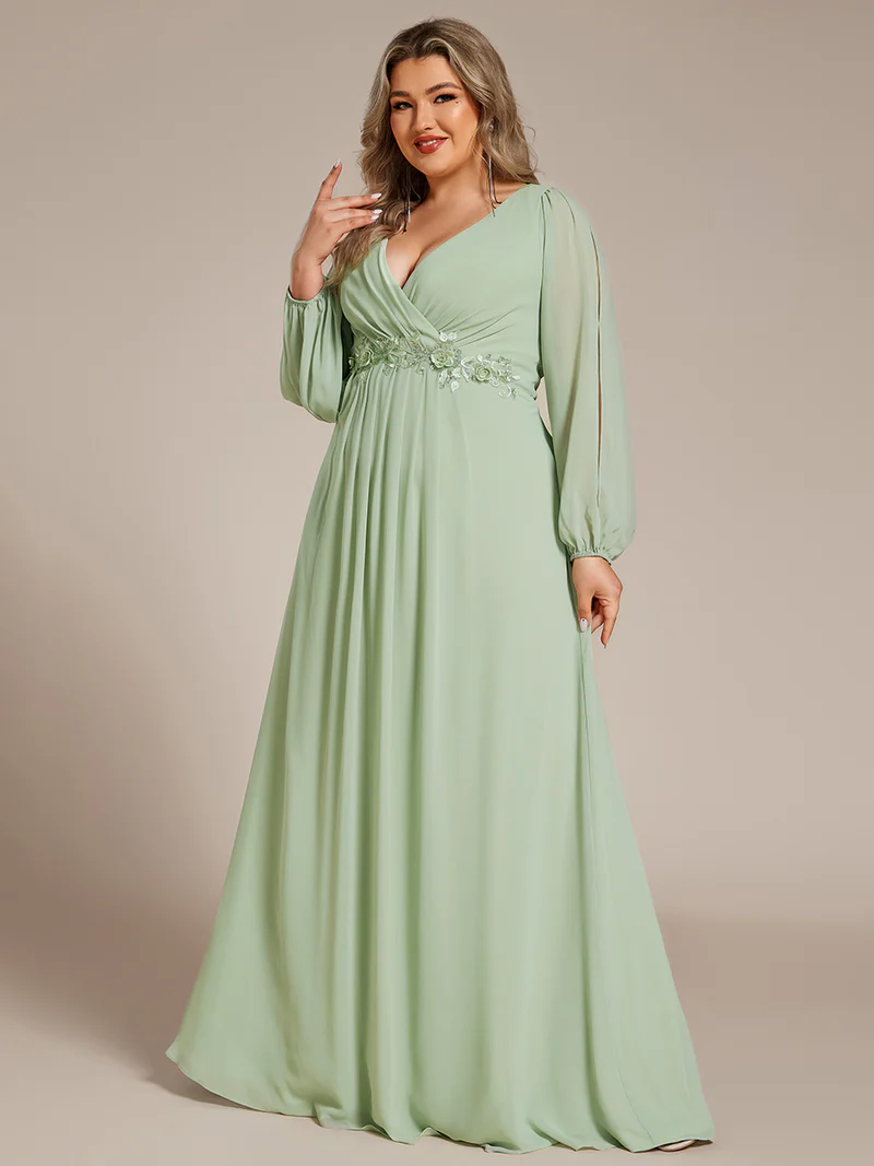 Aftonklänning 70tal stil Plus size (0461-S) - 15