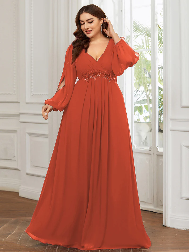 Aftonklänning 70tal stil Plus size (0461-S) - 14
