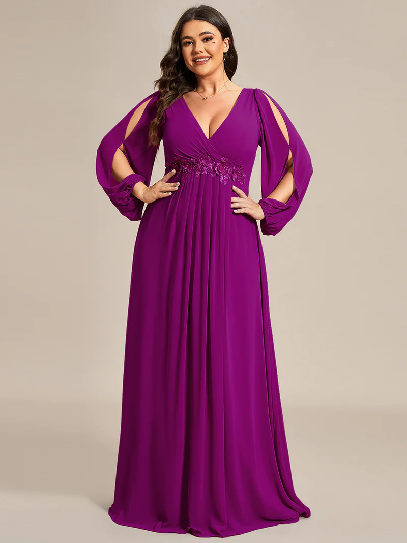 Aftonklänning 70tal stil Plus size (0461-S) - 11
