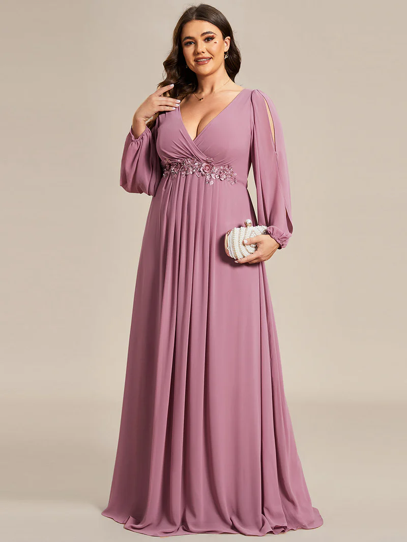Aftonklänning 70tal stil Plus size (0461-S) - 16