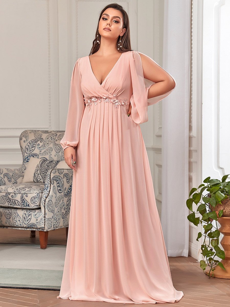 Aftonklänning 70tal stil Plus size (0461-S) - 4
