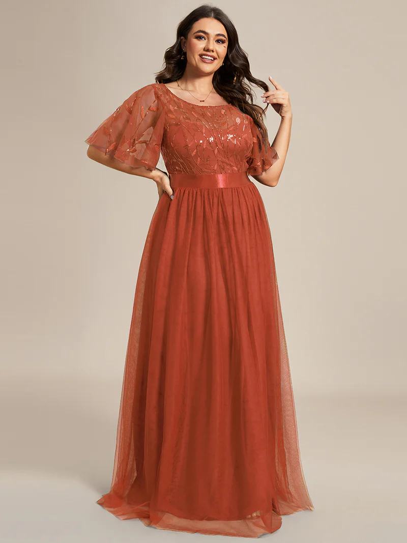 Paljetter och tyll plus size (0904-S) - 13