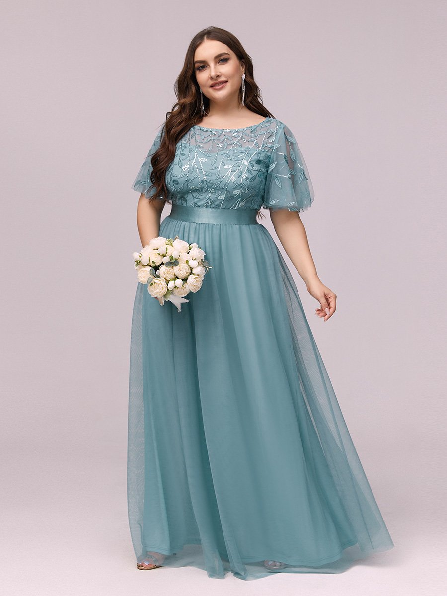 Paljetter och tyll plus size (0904-S) - 6