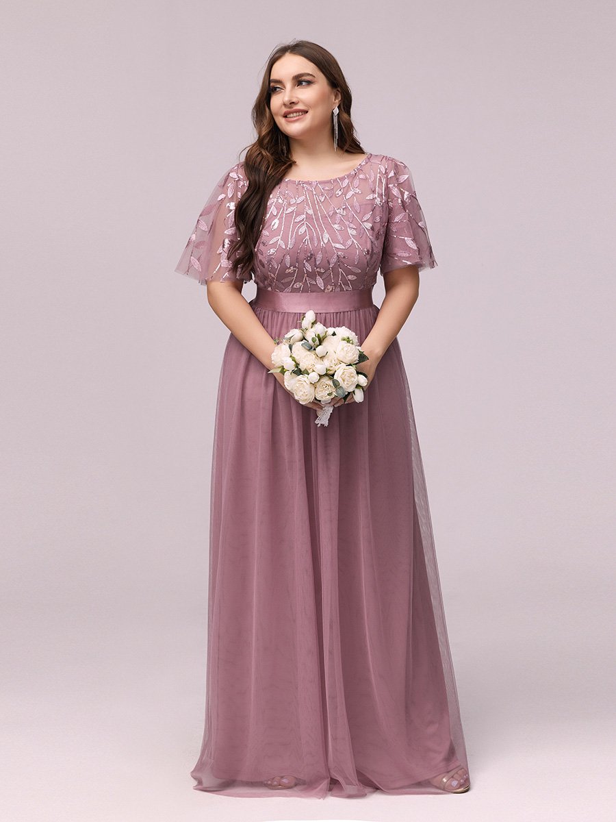 Paljetter och tyll plus size (0904-S) - 5